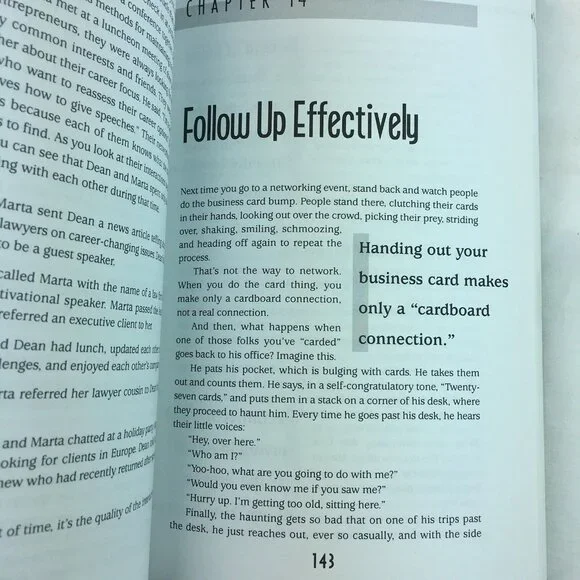 Business Networking Book 2002 Learn How to Make Connections Anne Baber u - Picture 9 of 10